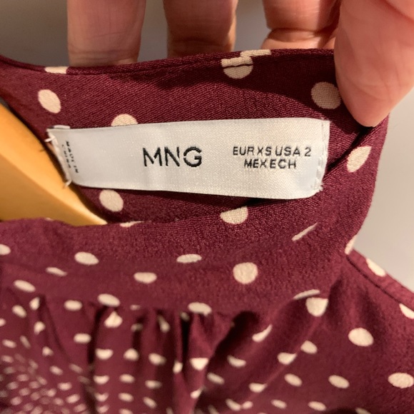 Mango Polka Dress. Sold Out Online Size 00. EUC. Worn Only twice. - Picture 4 of 6